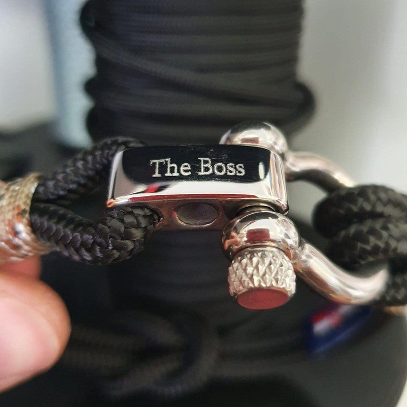 ADRIATICA Nautical Clasp & Anchor Bracelet Black Camo