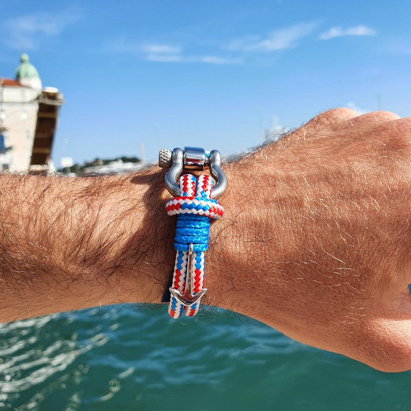 ADRIATICA Nautical Clasp & Anchor Bracelet Croatian Mix