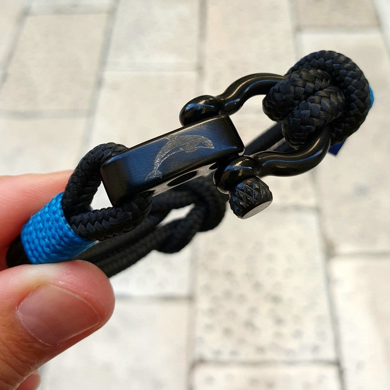 CAPTAIN 4mm Nautical Clasp Bracelet - Blue