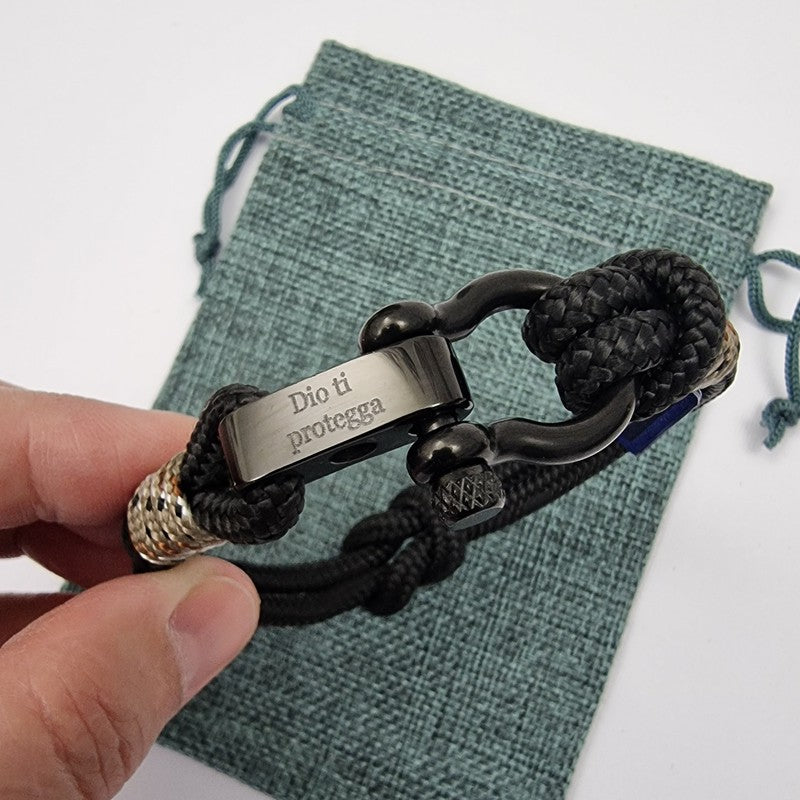 CAPTAIN 4mm Nautical Clasp Bracelet - Camo