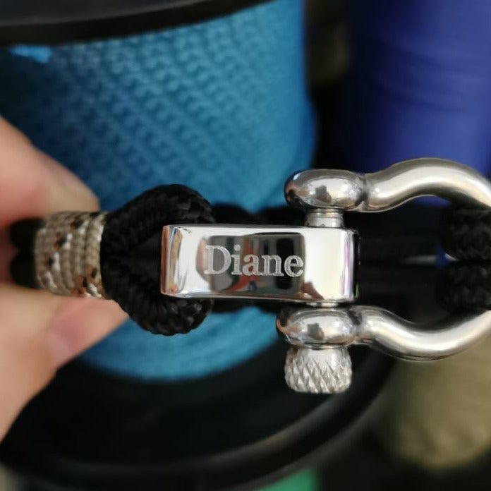 CORSAIR 5mm Nautical Clasp Bracelet Black Camo