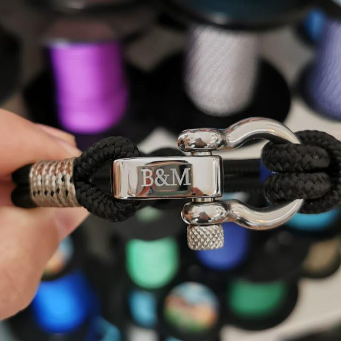 CORSAIR 5mm Nautical Clasp Bracelet Black Camo