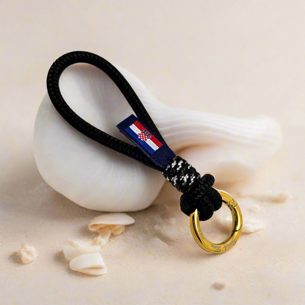 HARBOUR MINI Croatian black military rope key-ring