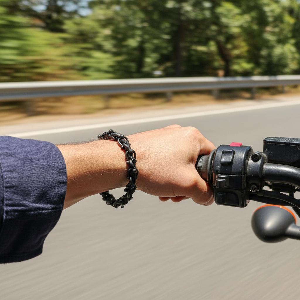 OCEAN MAXI Designer Bracelet / Necklace Black
