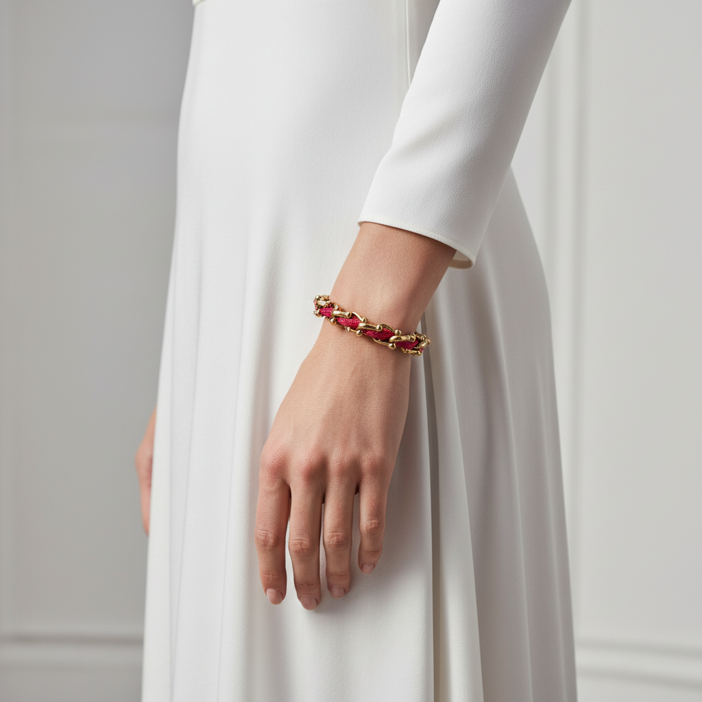 OCEAN MAXI Dizajnerska narukvica/ogrlica tamnoplave boje