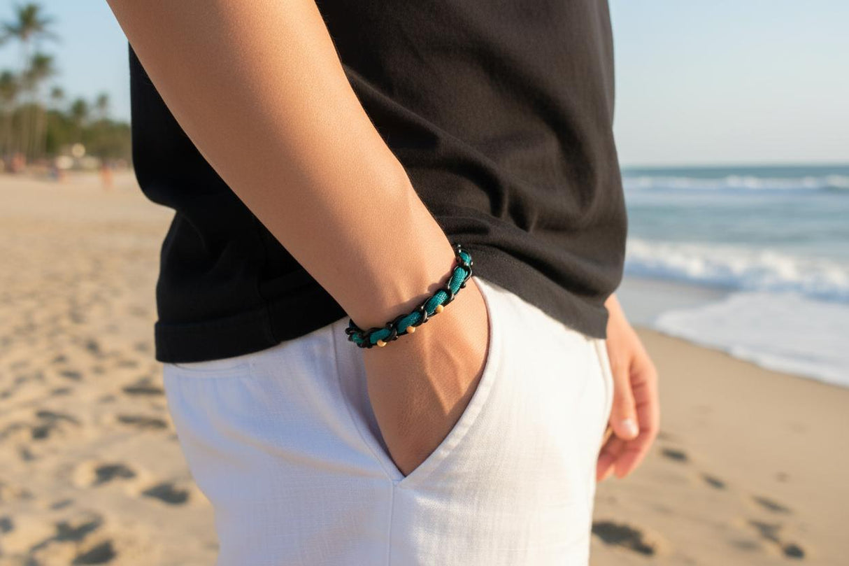 OCEAN MAXI Designer Bracelet / Necklace Emerald Green