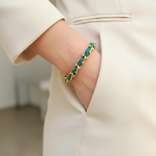 OCEAN MAXI Designer Bracelet / Necklace Emerald Green
