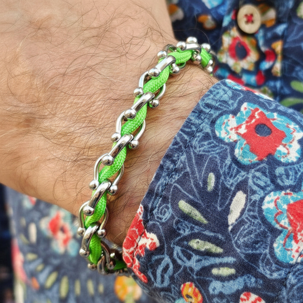 OCEAN MAXI Designer Bracelet / Necklace Neon Green