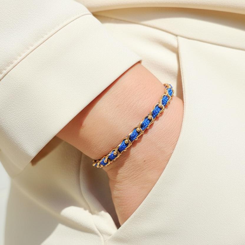 OCEAN MINI Designer Bracelet / Necklace Electric Blue