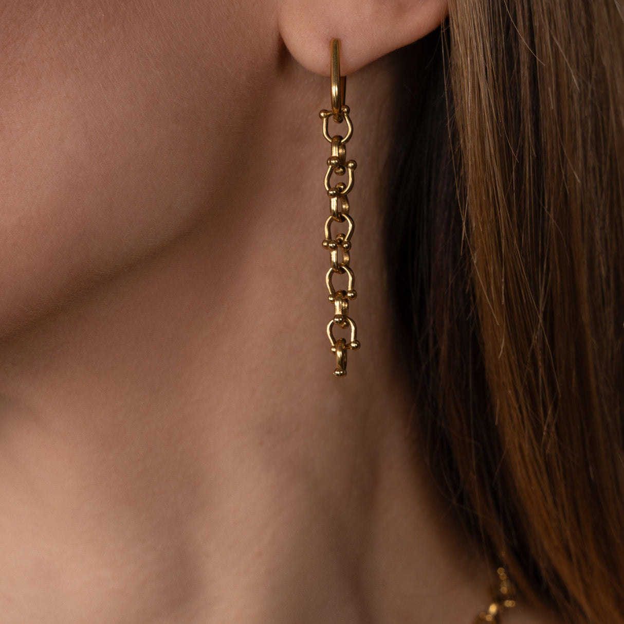 OCEAN MINI Designer Chain Drop Earrings