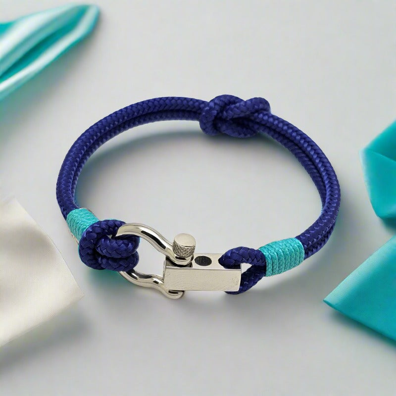 ROYAL mini shackle bracelet blue turquoise