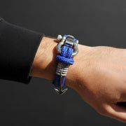 ADRIATICA Nautical Clasp & Anchor Bracelet Blue Grey