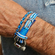 ADRIATICA Nautical Clasp & Anchor Bracelet Blue Mix