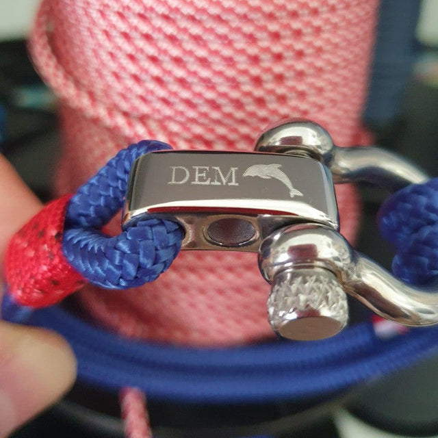 ADRIATICA Nautical Clasp & Anchor Bracelet Blue Red
