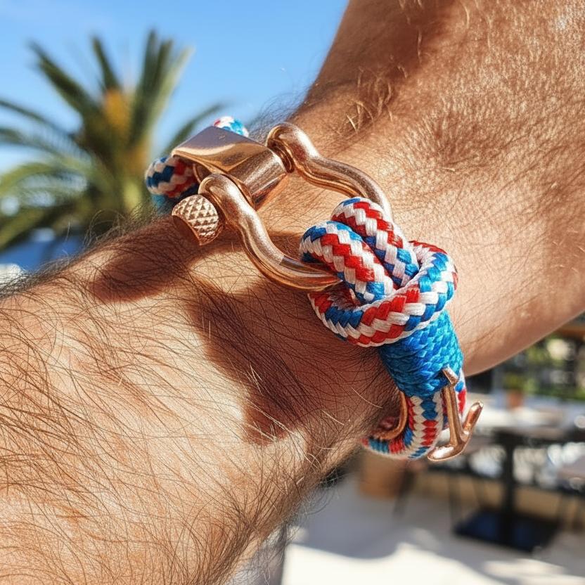 ADRIATICA Nautical Clasp & Anchor Bracelet Croatian Mix