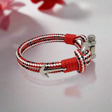 ADRIATICA Nautical Clasp & Anchor Bracelet Red Mix