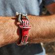 ADRIATICA Nautical Clasp & Anchor Bracelet Red Mix