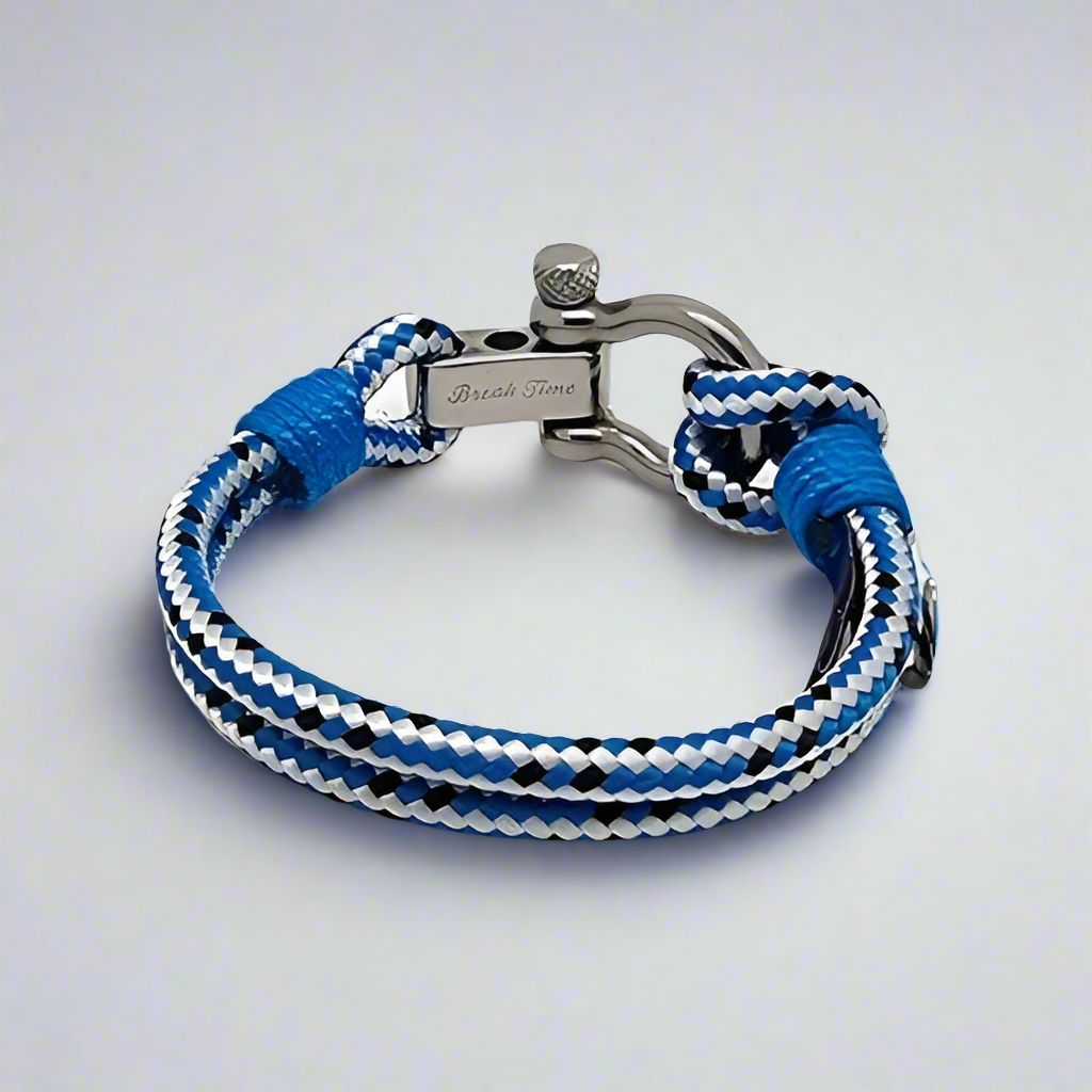 ADRIATICA Shackle & Anchor Bracelet Blue Mix