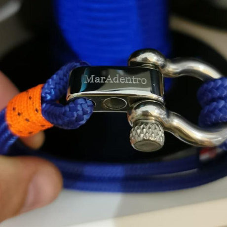 ADRIATICA Shackle & Anchor Bracelet Blue Orange