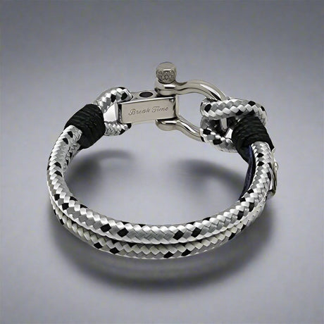 ADRIATICA Shackle & Anchor Bracelet Grey Mix