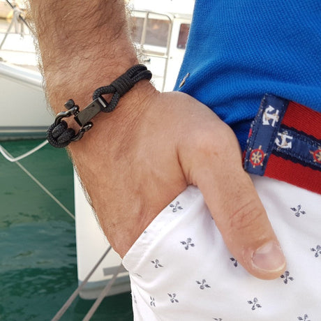 CAPTAIN 4mm Nautical Clasp Bracelet