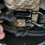 CAPTAIN 4mm Nautical Clasp Bracelet - Black