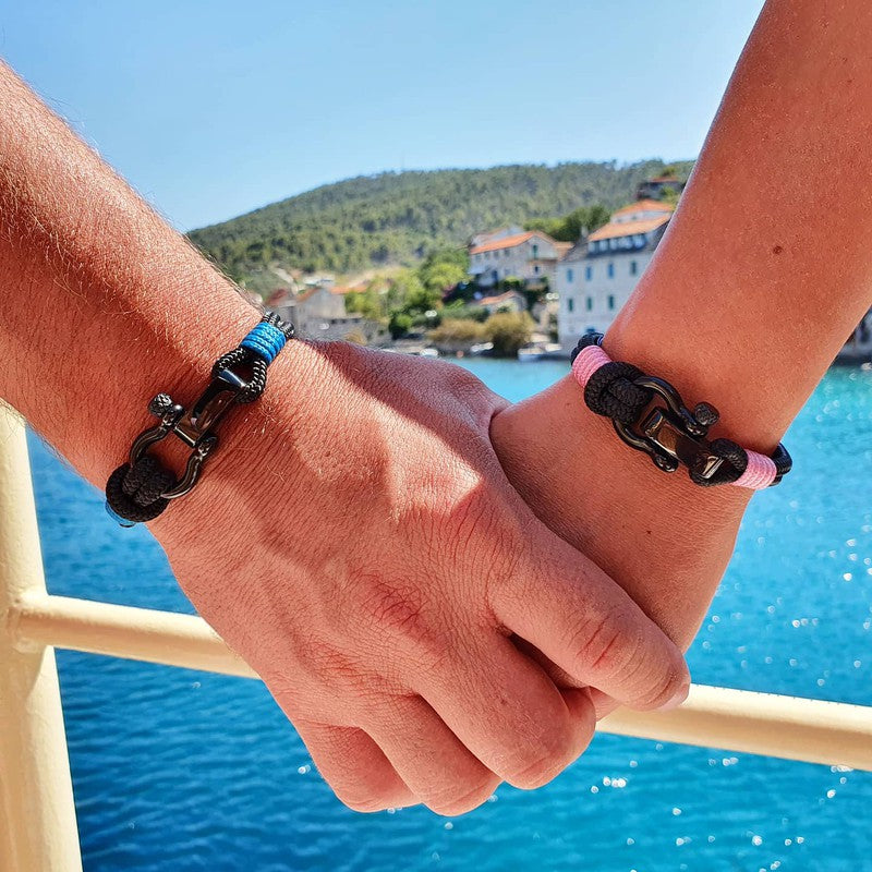 CAPTAIN 4mm Nautical Clasp Bracelet - Blue