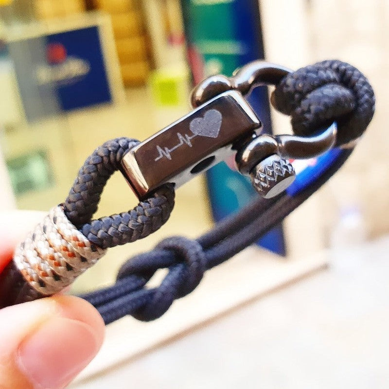CAPTAIN 4mm Nautical Clasp Bracelet - Camo