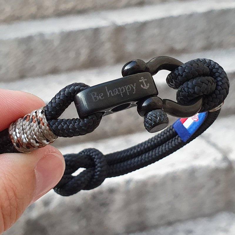 CAPTAIN 4mm Nautical Clasp Bracelet - Camo