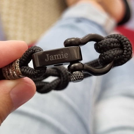 CAPTAIN Black Shackle Bracelet - Camo