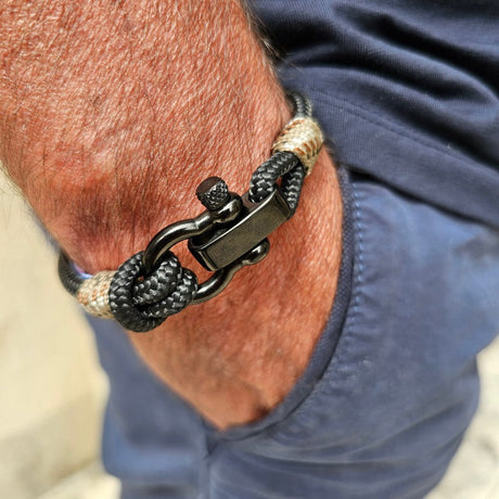 CAPTAIN Black Shackle Bracelet - Camo