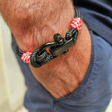 CAPTAIN Black Shackle Bracelet - Croatia