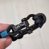 CAPTAIN Black Shackle Bracelet - Ink Blue