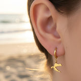 CHARMED MINI huggie earrings Croatia map