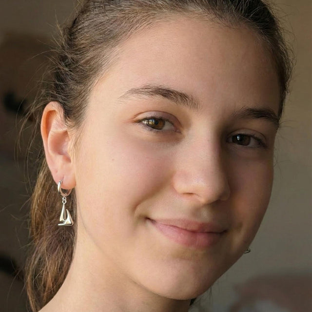 CHARMED MINI huggie earrings for kids - sailboat