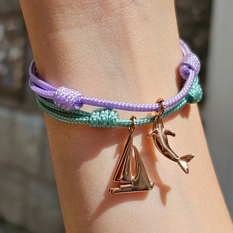 CHARMED bracelet with sailing yacht pendant