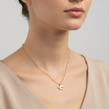 Steel necklace with OCEAN MINI Croatia map pendant