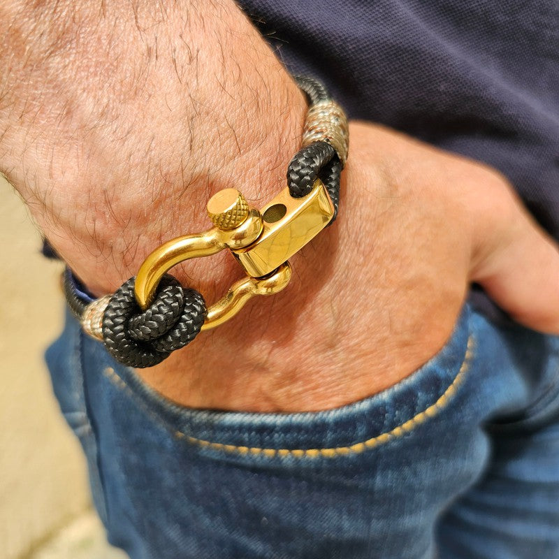 CORSAIR 5mm Nautical Clasp Bracelet Black Camo