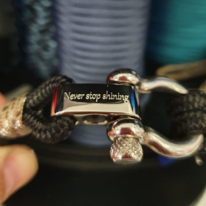 CORSAIR 5mm Nautical Clasp Bracelet Black Camo
