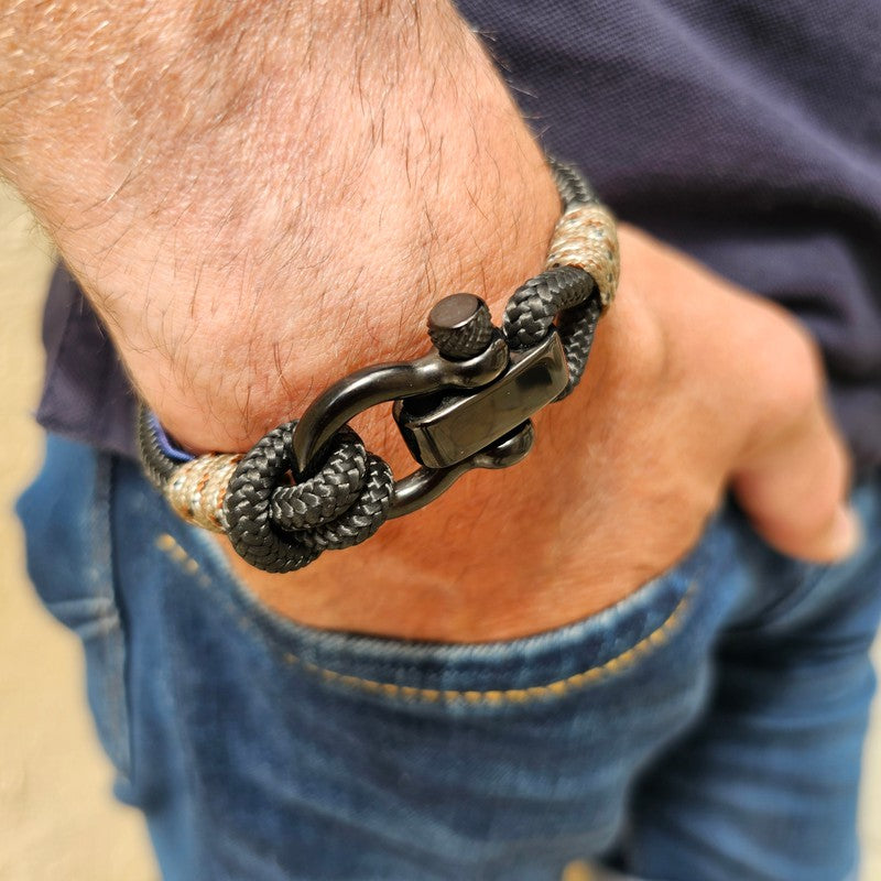 CORSAIR 5mm Nautical Clasp Bracelet Black Camo