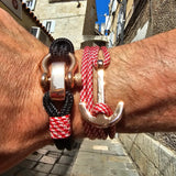 CORSAIR 5mm Nautical Clasp Bracelet Black Croatian Mix