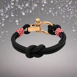 CORSAIR 5mm Nautical Clasp Bracelet Black Croatian Mix