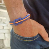 CORSAIR Big Shackle Bracelet Blue Orange