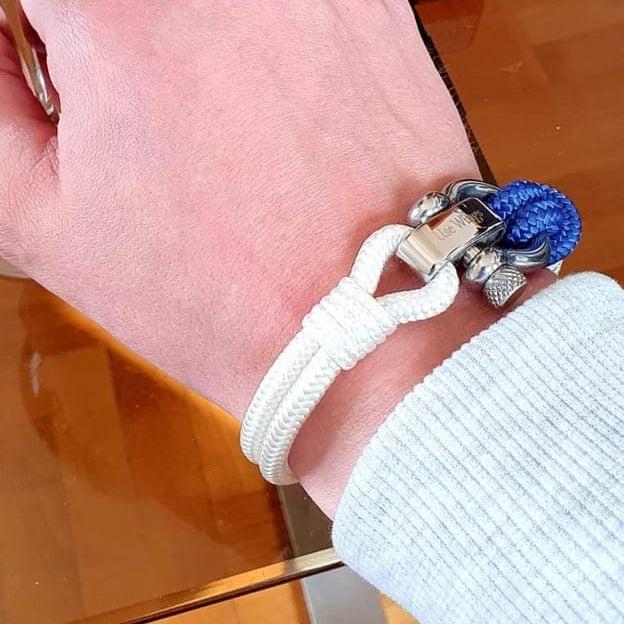 CORSAIR Big Shackle Bracelet Blue White