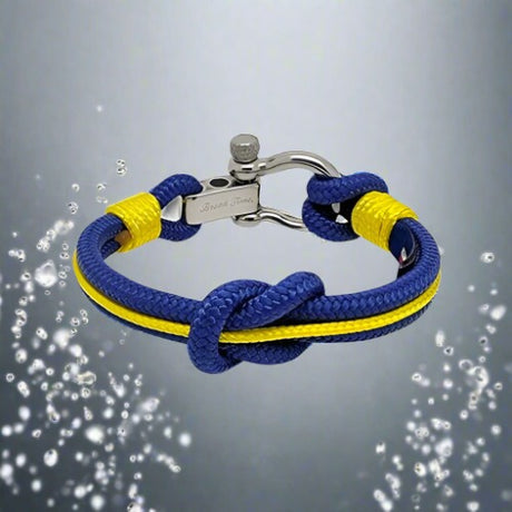 CORSAIR Big Shackle Bracelet Blue Yellow