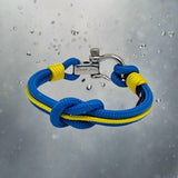 CORSAIR Big Shackle Bracelet Blue Yellow