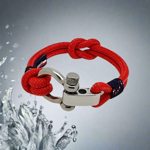 CORSAIR Big Shackle Bracelet Red Blue