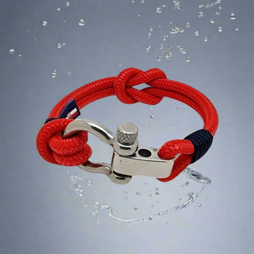 CORSAIR Big Shackle Bracelet Red Blue