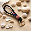HARBOUR MINI Croatian black red mix rope key-ring