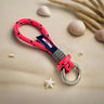 HARBOUR MINI pink mix rope key-ring